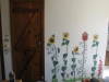 Pantry door and flowers